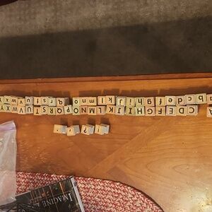 Alphabet Wooden Block Stamp Set